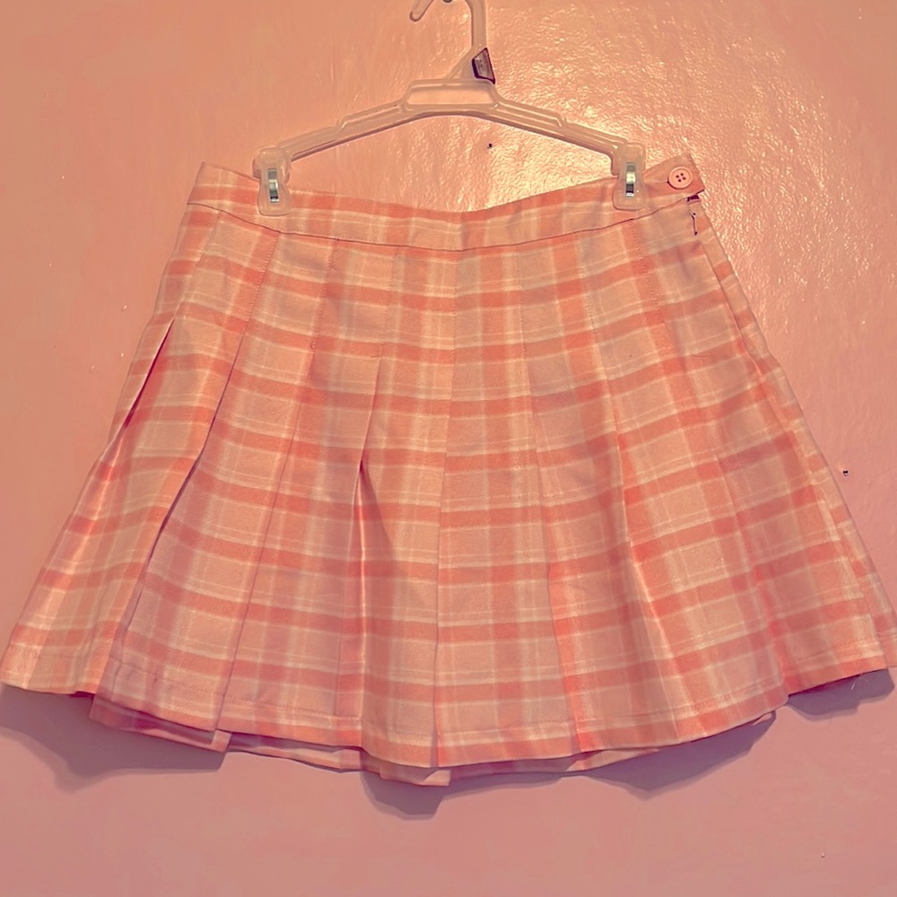 Pink Pleated Skirt